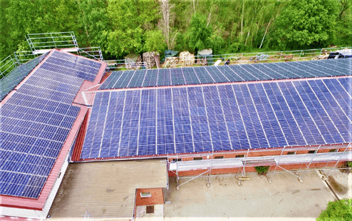Foto einer 253 kWp Solaranlage in Brandenburg
