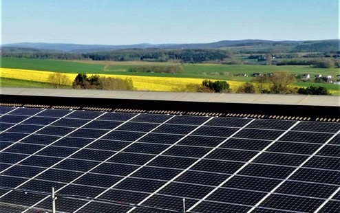 266 kWp Solaranlage Gewerbehalle in Sachsen
