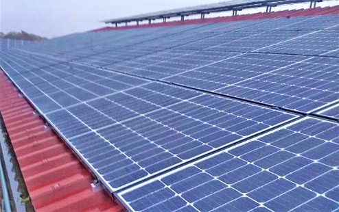 Foto einer 431 kWp Photovoltaikanlage in Niedersachsen
