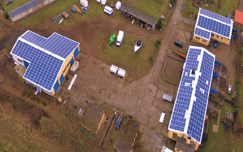 Foto unserer 202 kWp Solaranlage in Mecklenburg-Vorpommern
